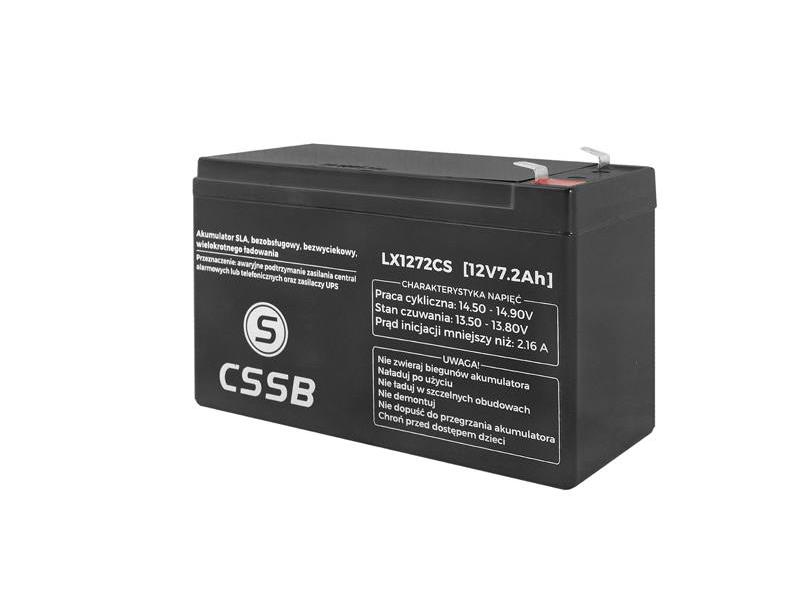 Olovená batéria 12 V 7,2 Ah CSSB LX1272CS