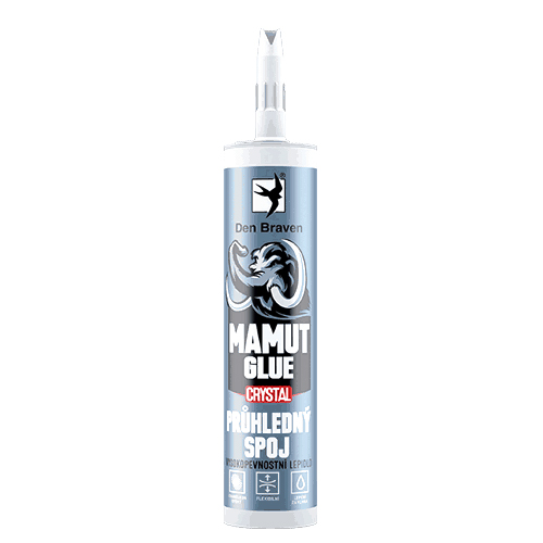 Lepidlo DEN BRAVEN MAMUT CRYSTAL transparentný 290ml