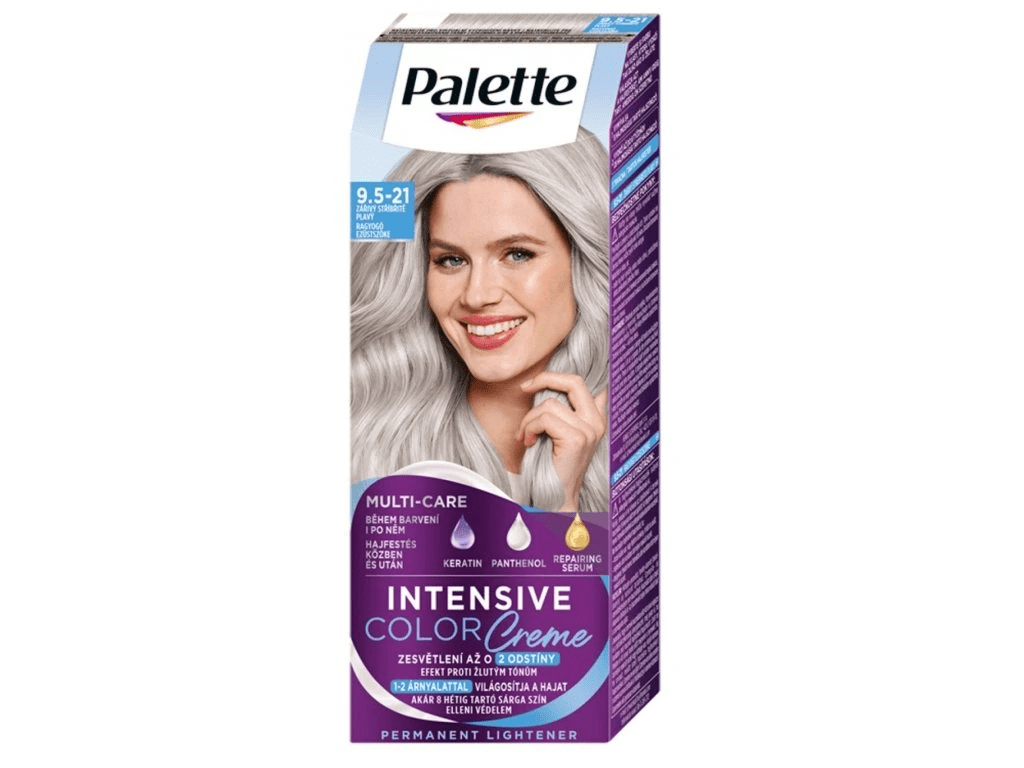 Palette Intensive Color Creme 9.5-21 Žiarivý striebro plavý 50 ml T00081033