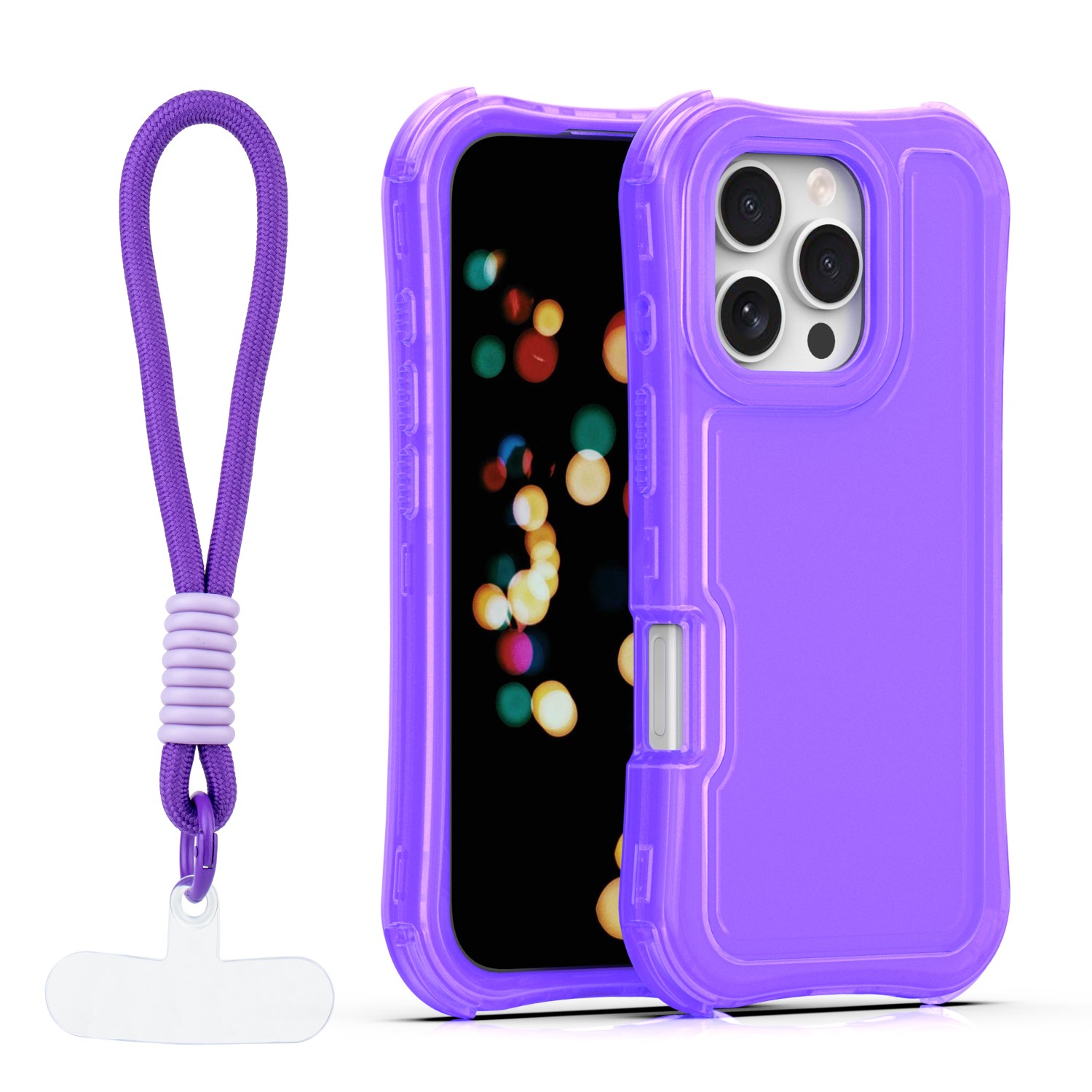 TFO Obal Safepop s popruhom pre iPhone 16 Pro 6,3" fialový