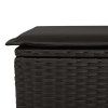 Detail 2 Black Rattan Blcak premium cushion