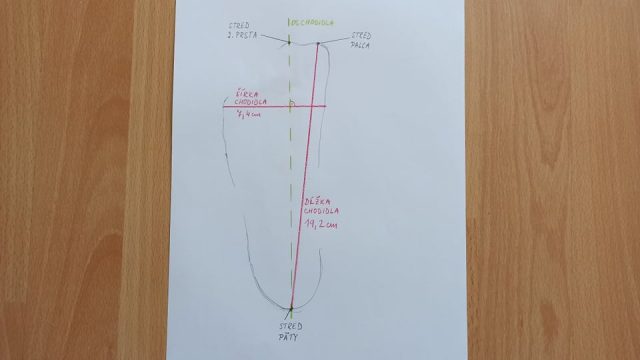 Návod na meranie nôh