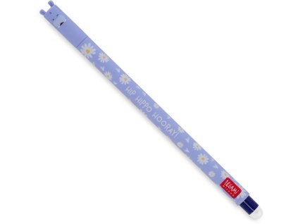Gumovacie pero Legami Erasable Gel Pen Hippo - Blue