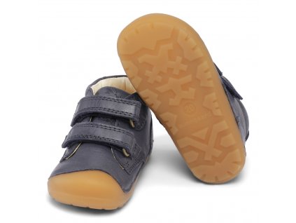 Bundgaard Petit Strap Velcro Blue - Celoročné topánky