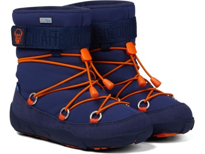 Affenzahn Snow Boot Vegan Elephant Blue - Zimné topánky