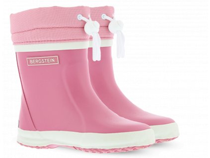 Bergstein Rainboot Winter Pink - Zateplené gumáky