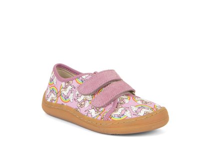 Froddo Barefoot Canvas White/Pink G1700379-4 - Plátenky