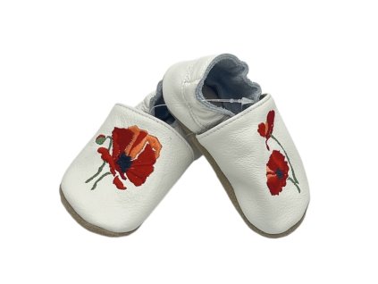 Babice Barefoot Biele Vlčí mak - Capačky