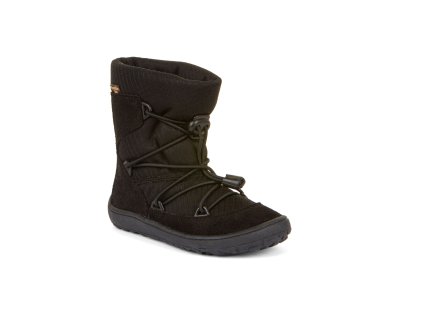 Froddo Barefoot TEX Track Wool Black G3160212-8 - Zimné topánky