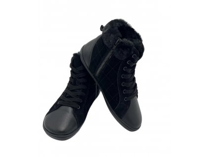Protetika Barefoot Zora Black - Dámske zimné topánky