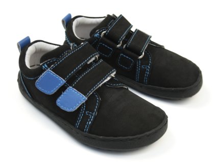 EF Barefoot Black Blue - Celoročné topánky