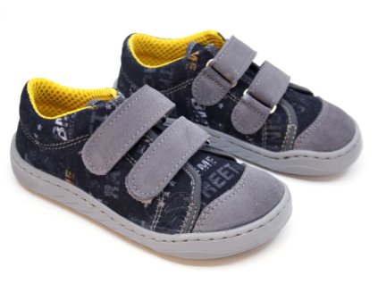 EF Barefoot 3404 Sivé Grafity - Tenisky