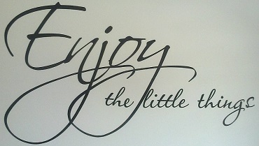 Enjoy the little things !