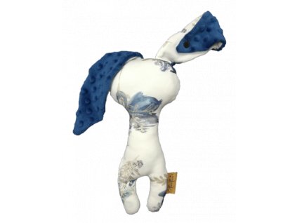 Usínáček pro miminko -Oskar| labutě / modré dot minky