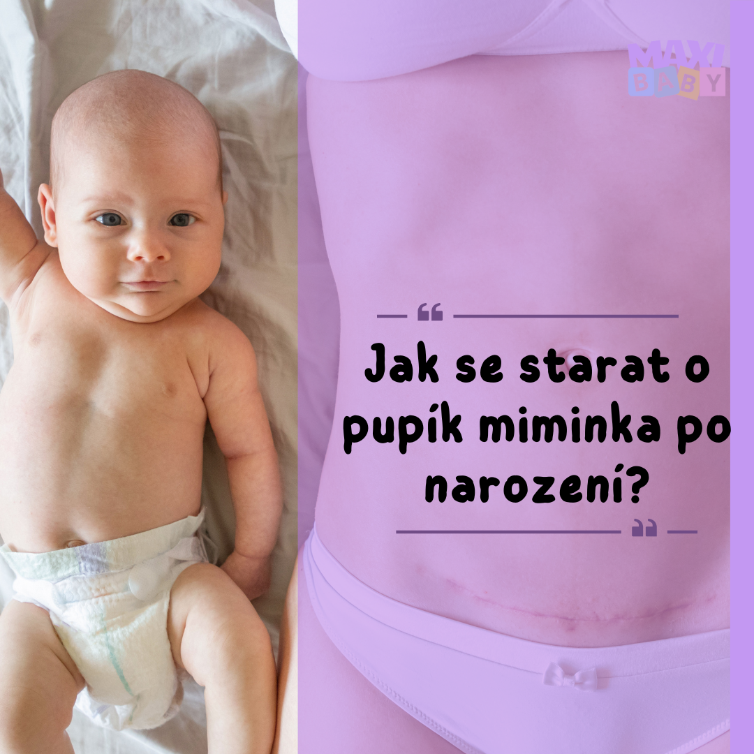Jak se starat o pupík miminka po narození