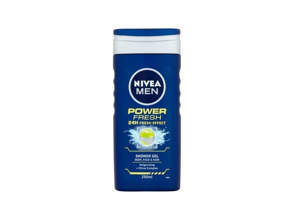 Nivea Power fresh sprchový gel na tělo, tvář a vlasy 250 ml