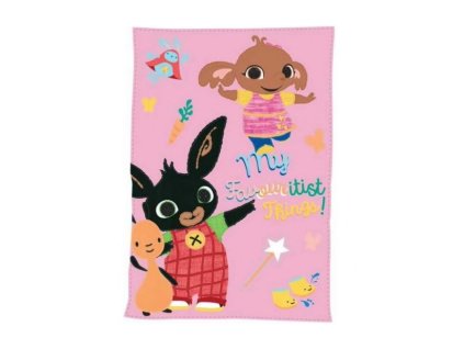 divci fleecova deka zajicek bing flop a sula ruzova