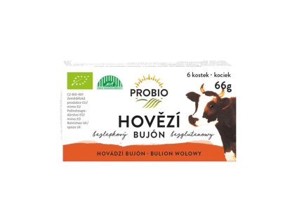 Bujón hovězí - kostky 6 x 0,5 l 66 g BIO PROBIO