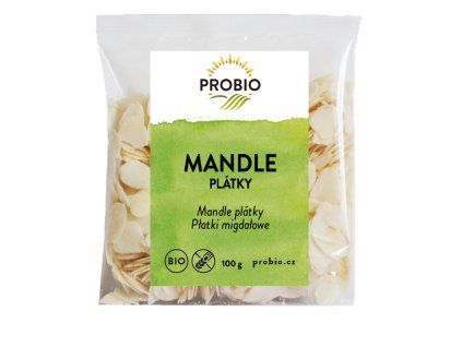 Mandle plátky 100 g BIO PROBIO