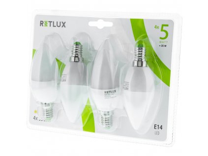 REL 16 LED C37 4x5W E14  RETLUX