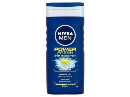 Nivea Power fresh sprchový gel na tělo, tvář a vlasy 250 ml