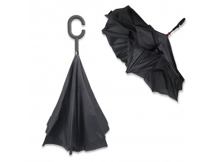 Obrácený deštník černý