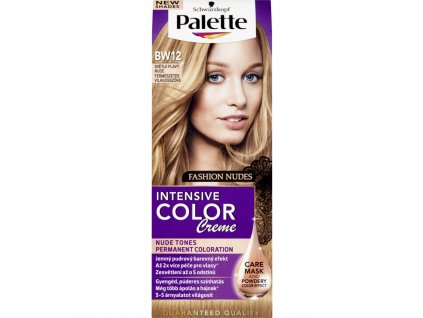 Schwarzkopf Palette Intensive Color Creme, barva na vlasy, BW12 světle plavá, 50 ml