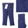 Dívčí legíny s puntíky modré