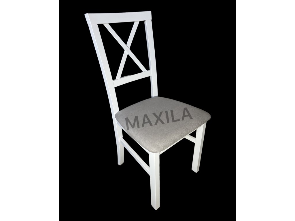 Židle Milan 4 (Bílá, Tkanina 1X) - Poslední 2 kusy