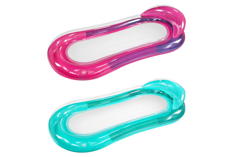 Lehátko FLOATY - dvě krásné barvy - gradientní růžová a modrá