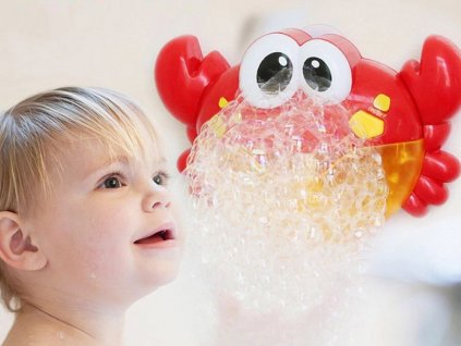 Krab do vany tvořící bubliny