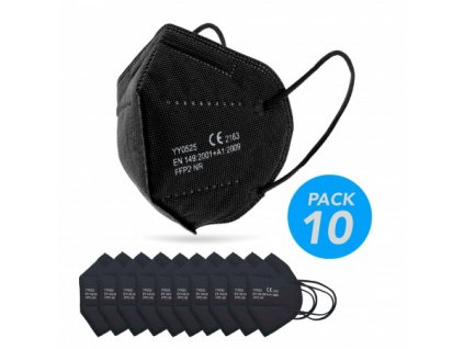 ywsh ffp2 cerny respirator 10 ks