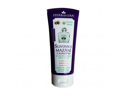 herbavera slivovicove mazani s konopim 200 ml