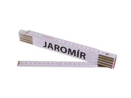 Metr skládací 2m JAROMÍR (PROFI,bílý,dřevo)