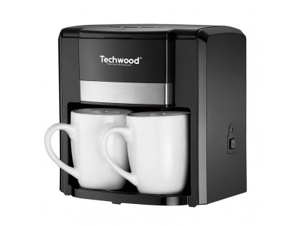 Techwood 2-šálkový kávovar na překapávanou kávu (černý)