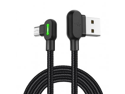 Kabel USB-Micro USB Mcdodo CA-5280 LED, 0,5 m (černý)