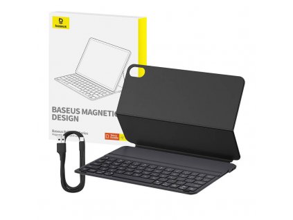 Magnetické pouzdro s klávesnicí Baseus Brilliance pro Pad 10 10,9" (černé)