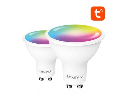 Chytrá LED žárovka Laxihub LAGU10S (2 balení) WiFi Bluetooth Tuya