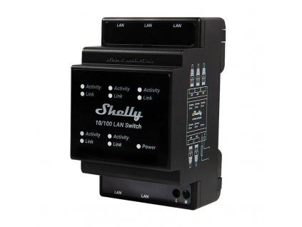 Przełącznik Ethernet z 5 portami RJ45 Shelly LAN Switch