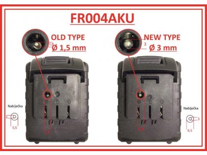 Náhradní nabíječka k FR004 a FR006 - starý typ; alternativní nab. k NG90200