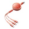 Kabel USB Mcdodo CA-7252 3v1 zatahovací 1,2 m (oranžový)