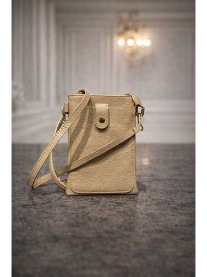 Dámske kožené puzdro beige