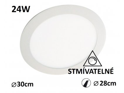 led panel stmivatelny kruh 24w