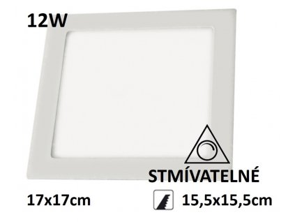 led panel ctverec stmivatelny 12w