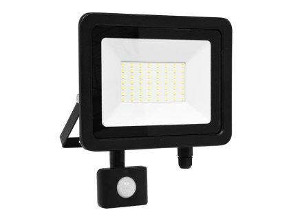 LED reflektor vč. PIR,50W,5000K,IP65,4100Lm