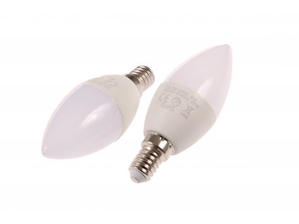 LED žárovka E14 SVC37 5W svíčka TEPLÁ BÍLÁ