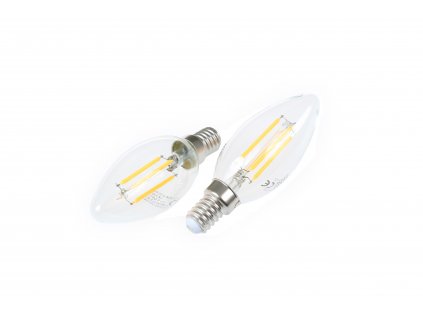 LED žárovka E14 DIMF4W FILAMENT C35 TEPLÁ BÍLA