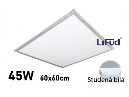 LED panel 60x60 cm studena stribrny LED GPL44 45 6000