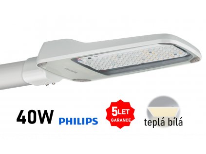 led poulicni osvetleni tepla bila philips coreLine malaga 40W