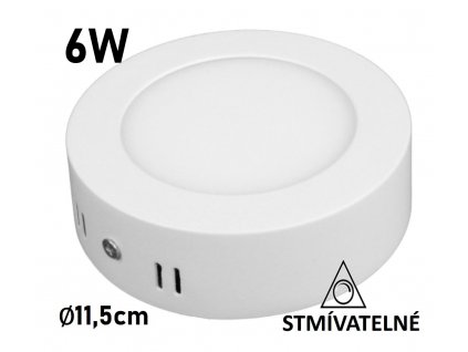 led panel stmivatelny 6W prisazeny web